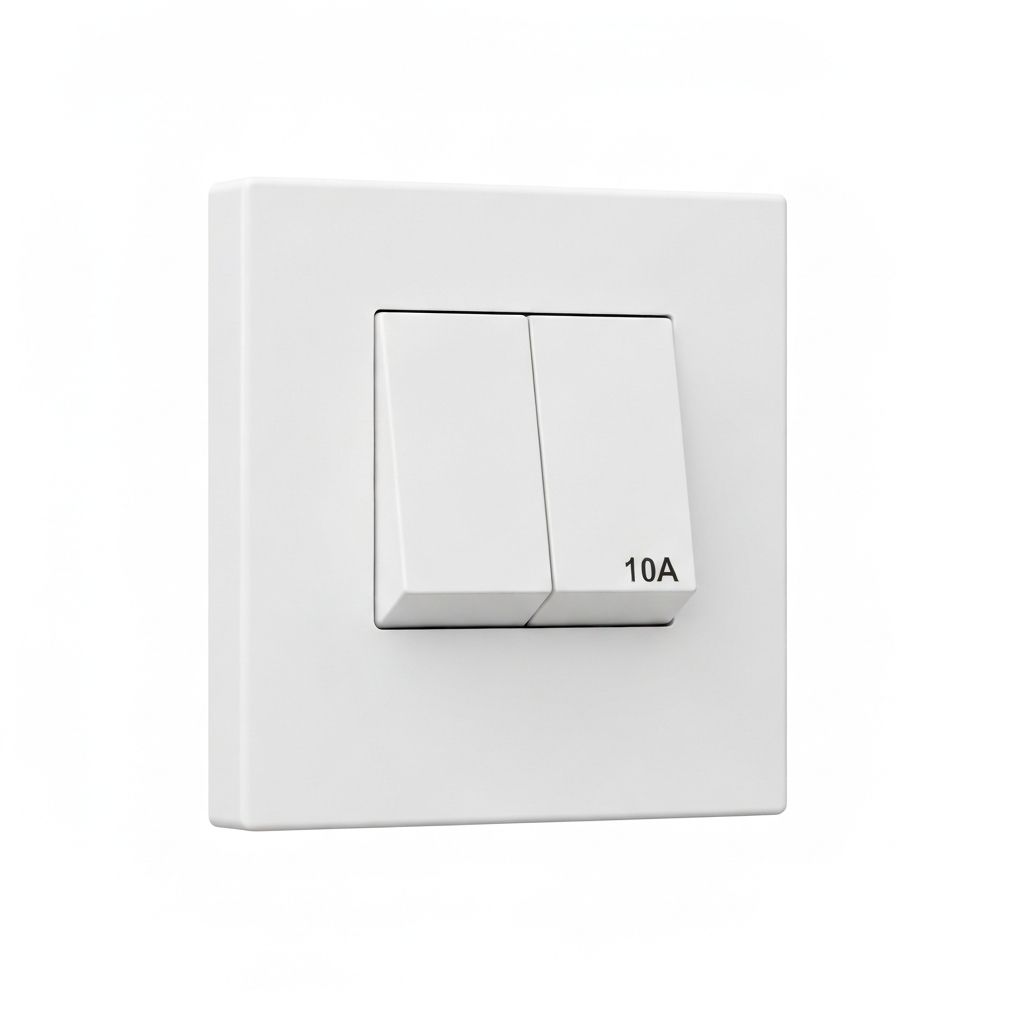 Beyaz Duvar Şalteri 10A